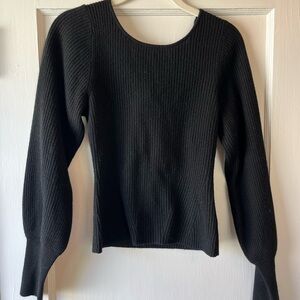 Reformation cashmere open back sweater